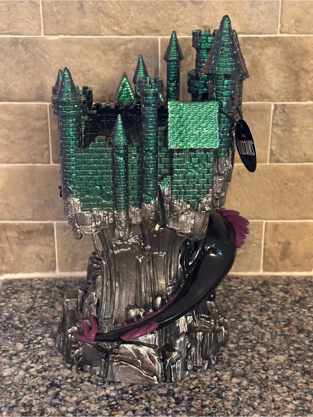 Bath & Body Works Disney Villains Maleficent Dragon Castle 3-Wick Candle Holder-